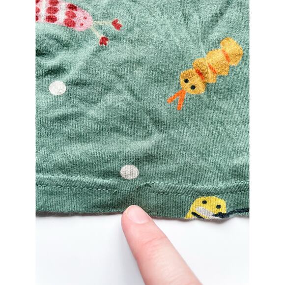 Toddler Christian Robinson for Target Green Caterpillar Cotton Pajamas Size 3T - Picture 5 of 5